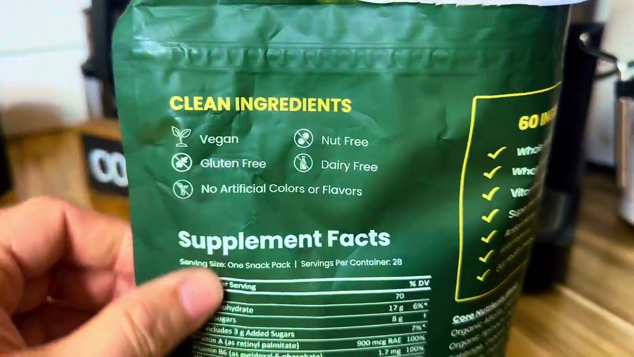 Close Look - Gruns Daily Super Greens Gummy Bears