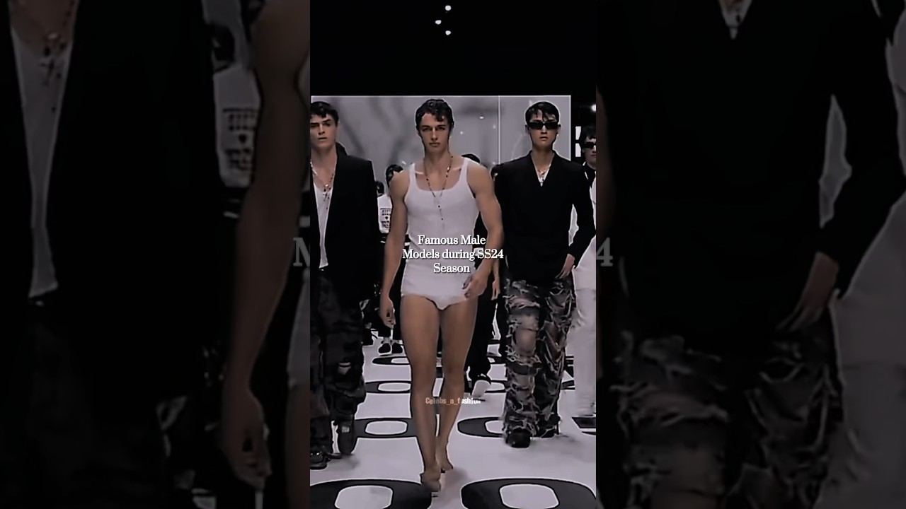 ❤️🔥Top male models during the last ss24 fashion season #men #model #runway #fashionshow #shorts