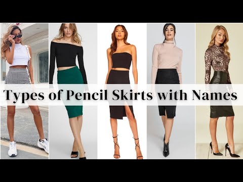 Types of Pencil Skirts with Names