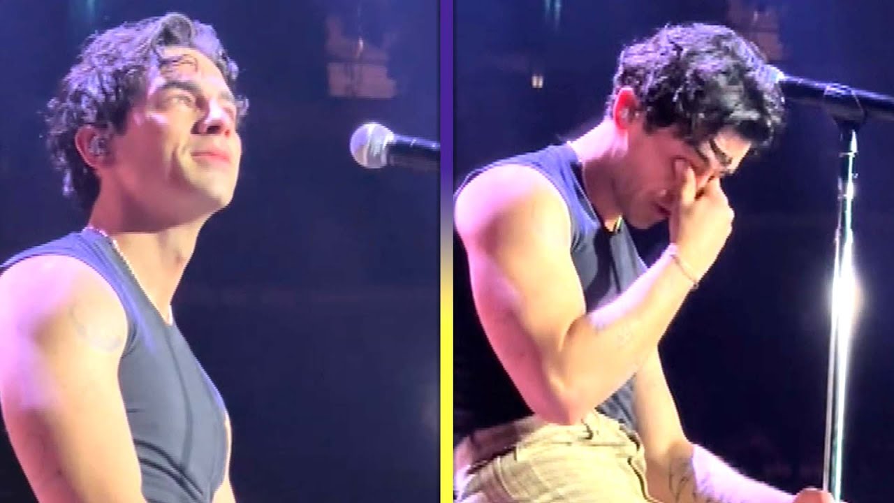 Joe Jonas Tears Up Singing Little Bird as Daughters Watch On