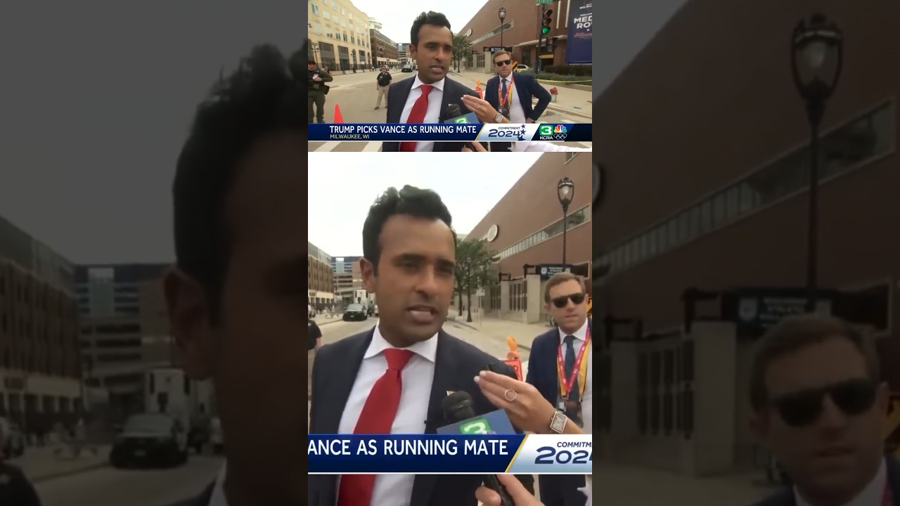 RNC Day 1 | Vivek Ramaswamy reacts to JD Vance as VP pick