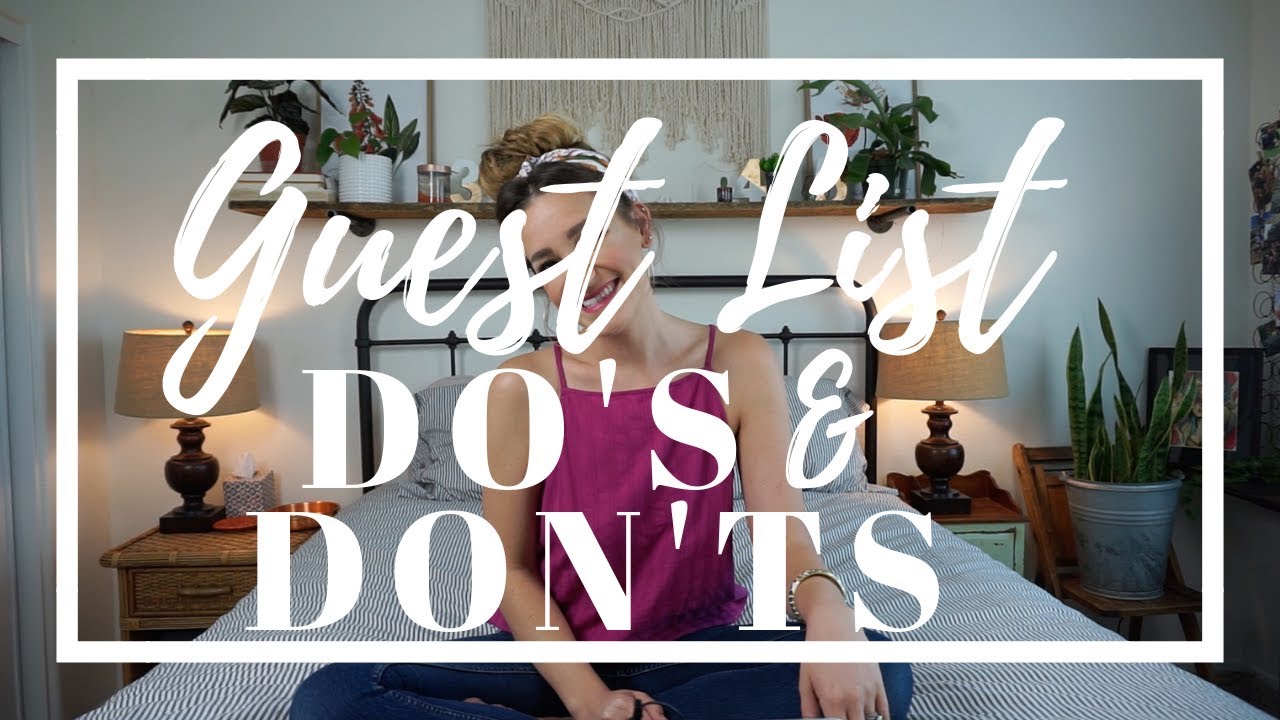 WHO SHOULD YOU INVITE?! Guest List Do's and Don'ts
