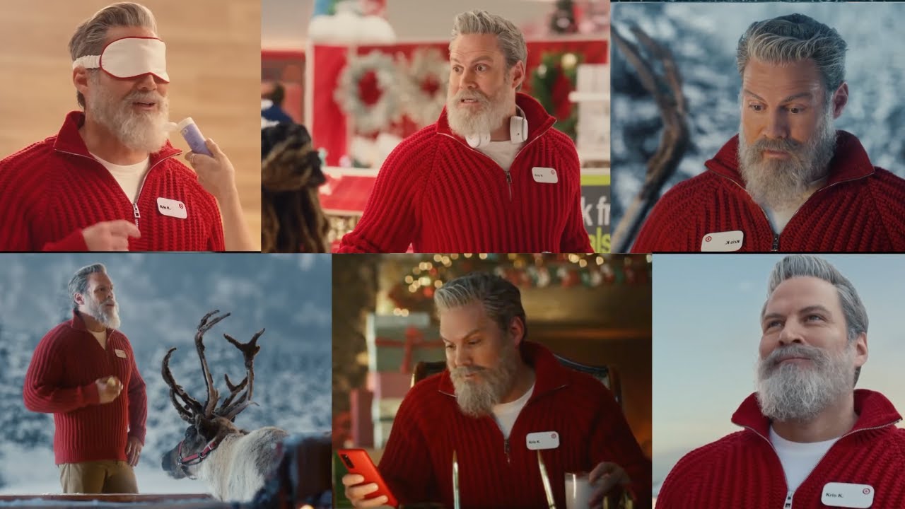 Target Holiday Commercials Compilation Kris K Santa Claus Ads Review