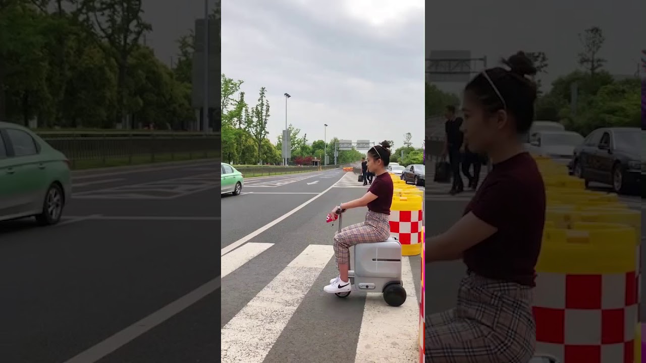 Airwheel SE3 smart rideable suitcase is a revolutionary piece of motorized carry on luggage