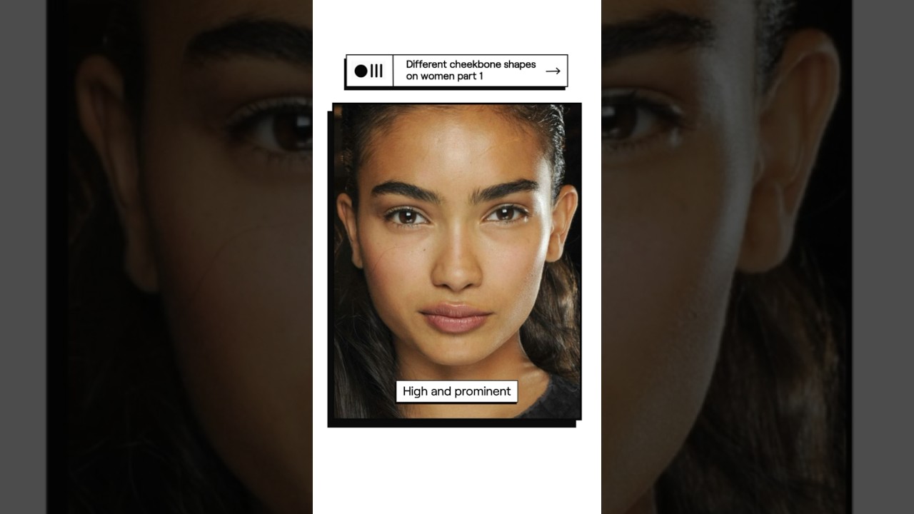 Cheekbone shape matters when shaping the face.