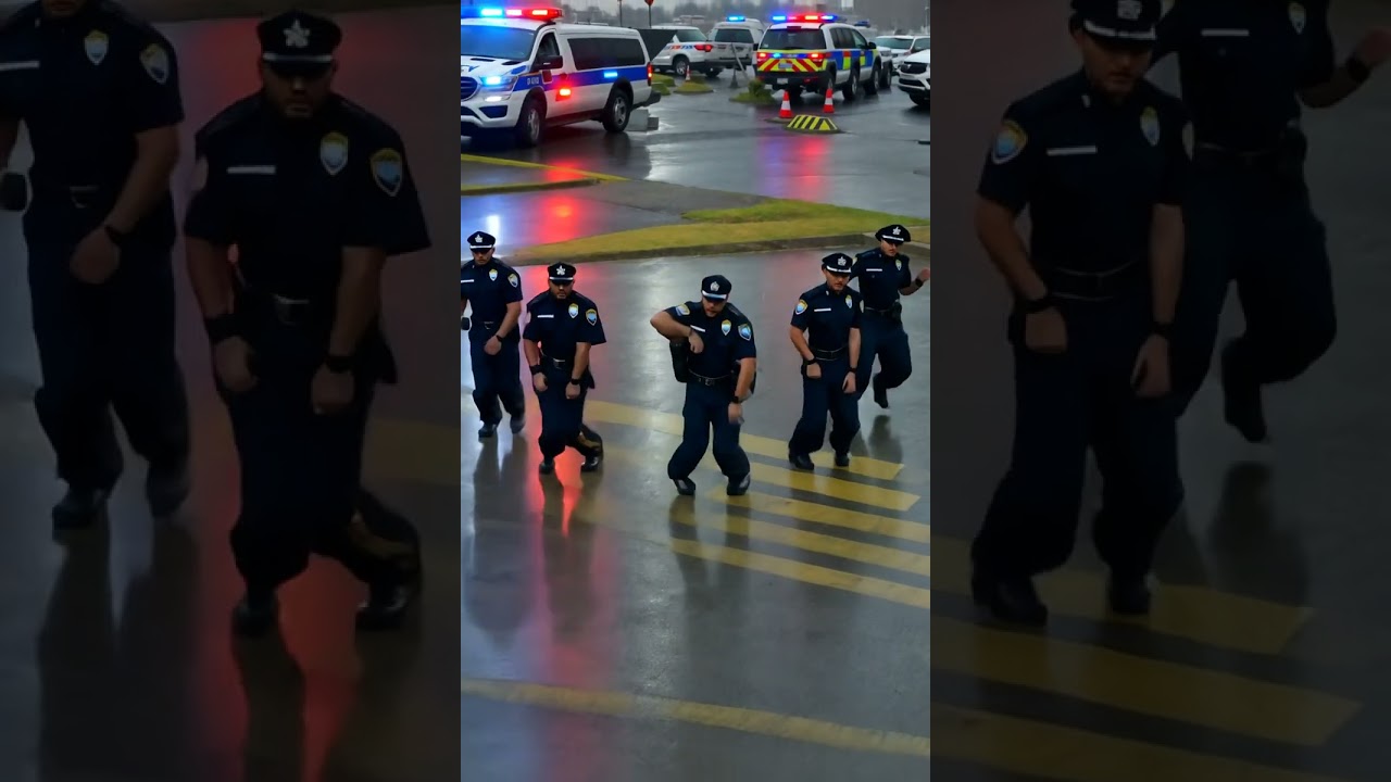 🇺🇸 U.S. Police Officers Dance to "Blurred Lines" – Viral Street Performance!