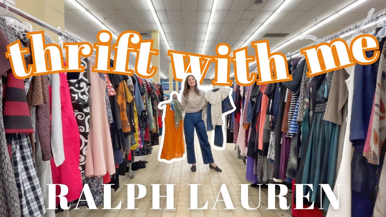 Thrifting 90s, Y2K RALPH LAUREN Looks | styled thrift haul try-on ♡