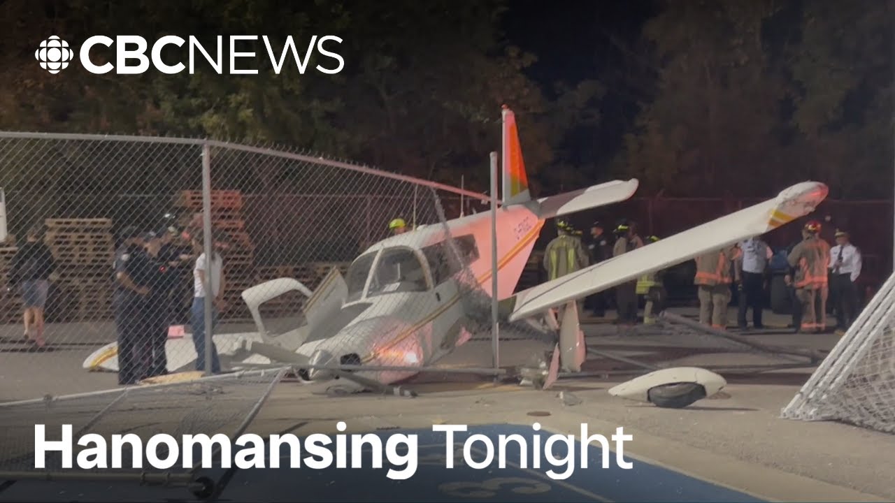The tense moments before a small plane crash-landed in Toronto | Hanomansing Tonight