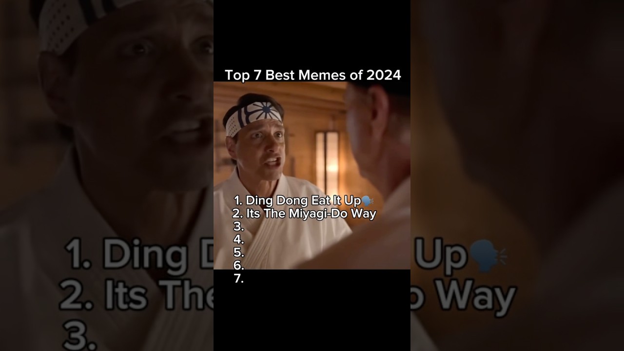 Top memes of 2024 😂 #shorts #mrbeast #cobrakai #memes