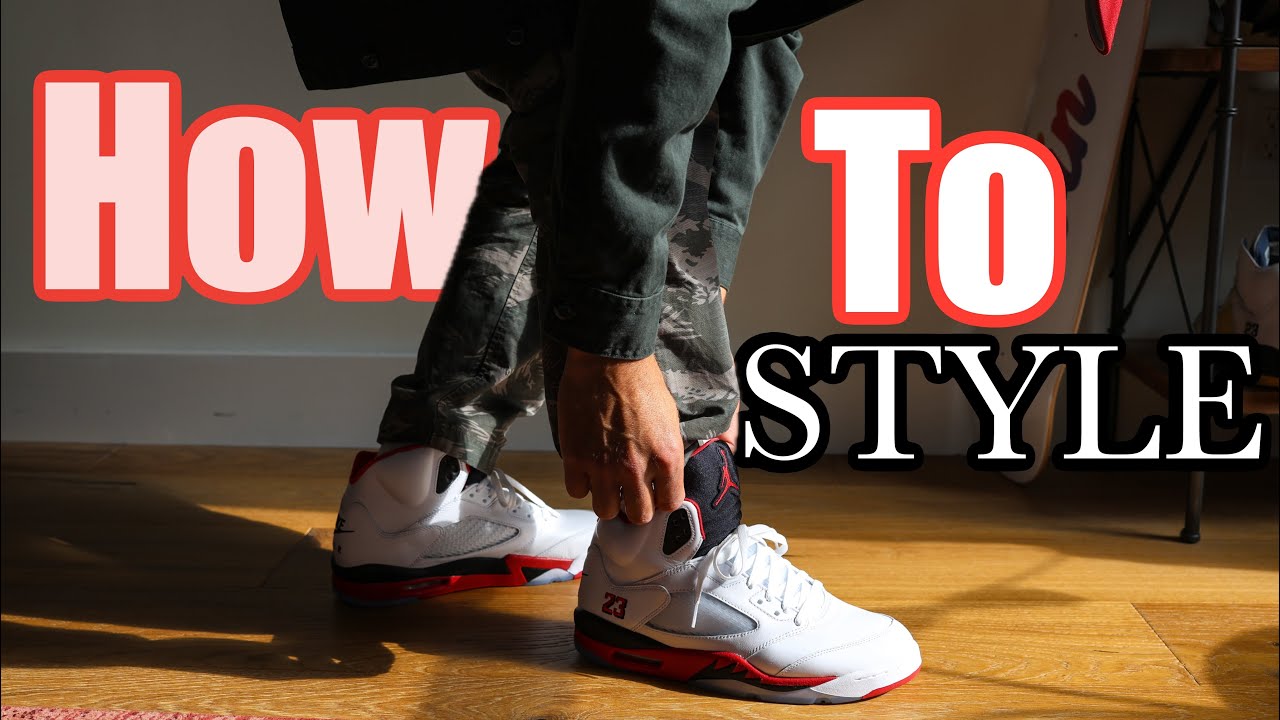 How To Style: Nike Air Jordan 5 "Fire Red" Sneakers