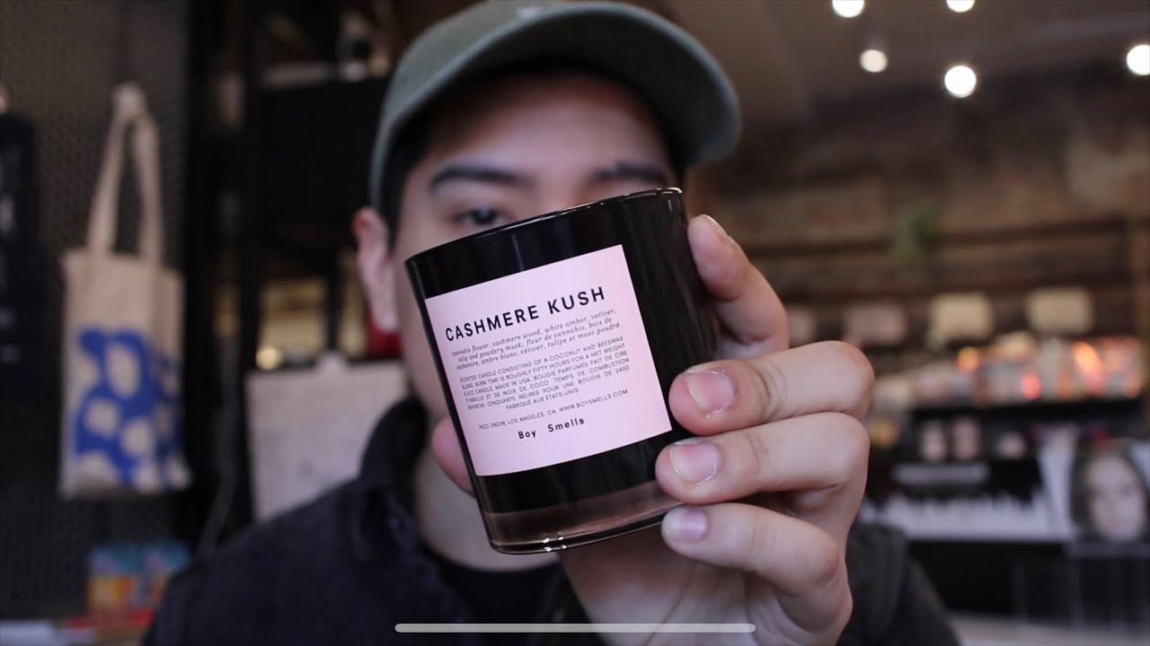 Boy Smells New Candles