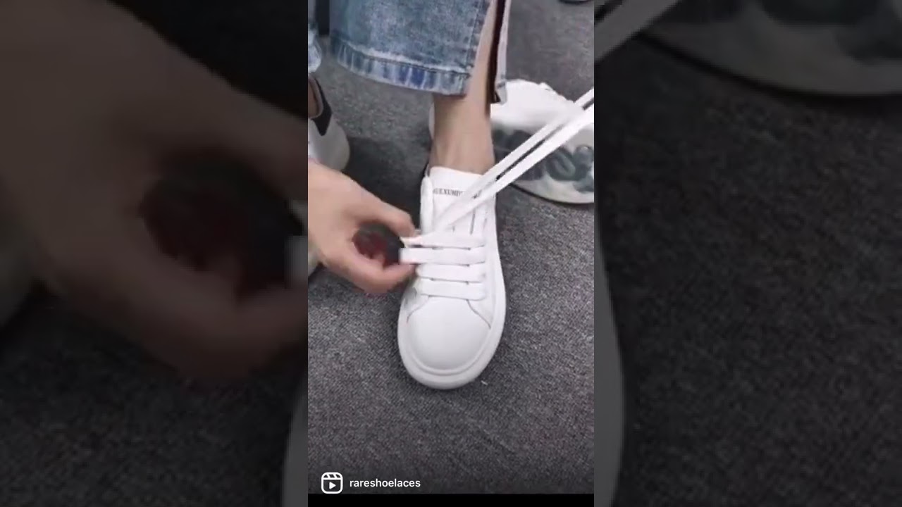 Cool way to tie Alexander McQueen sneakers 🔥 #rareshoelaces #shoelaces #shoesaddict