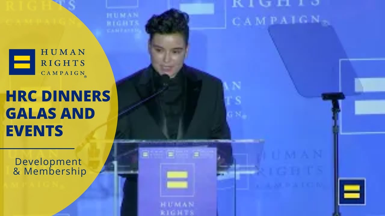 Emily Rios Receives the HRC Visibility Award at the 2022 HRC Austin Dinner