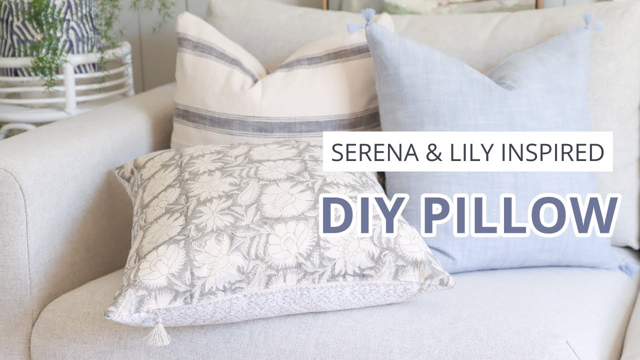 DIY Serena and Lily Inspired Throw Pillows at the Fraction of the Cost | DIY Home Decor