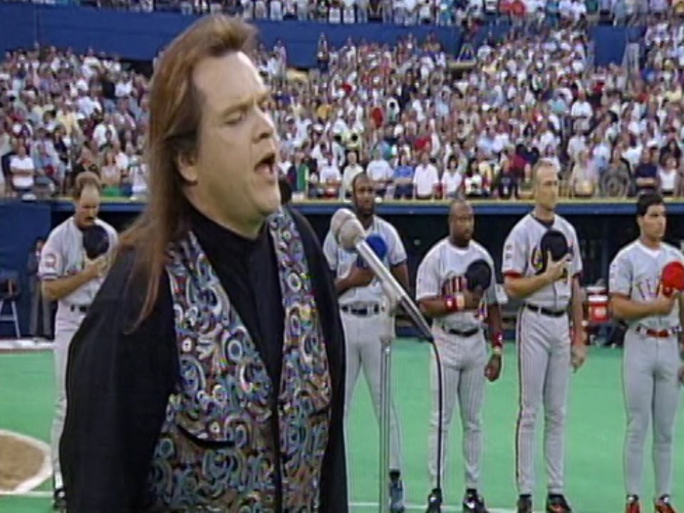 Meat Loaf performs National Anthem at 1994 All-Star Game