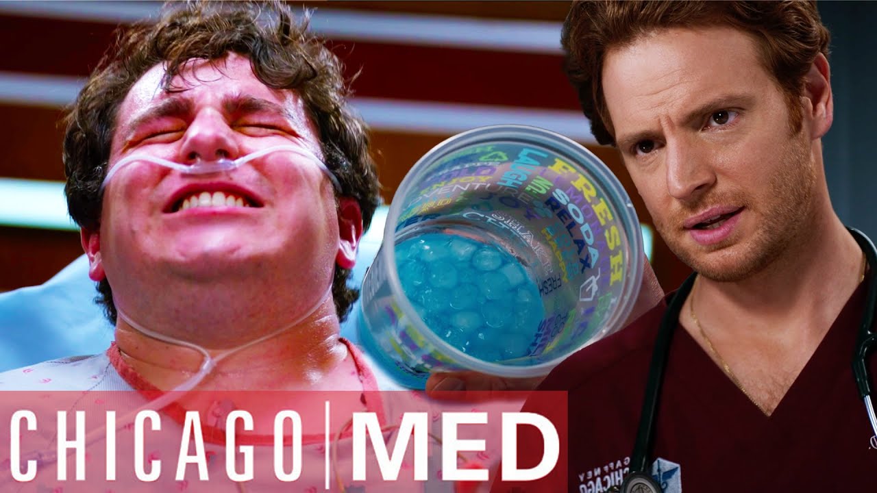 Frat Boy has a Tear in his Stomach From Ice Cubes 🧊 | Chicago Med