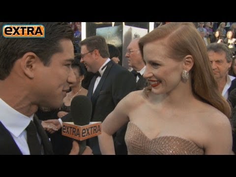 Oscars Red Carpet: Jessica Chastain on Boyfriend Gian Luca Passi