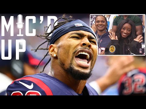 Simone Biles’ Reaction at the biggest game of Jonathan Owens' Career 😍 😫 😭 | Mic'd Up