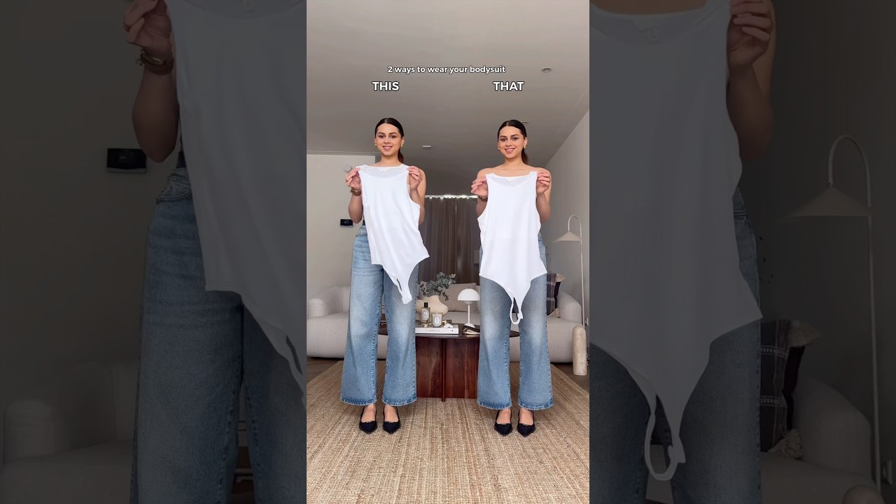 THIS or THAT? 2 ways to style a bodysuit 🤍 Subscribe for daily #fashionhacks and #fashioninspo