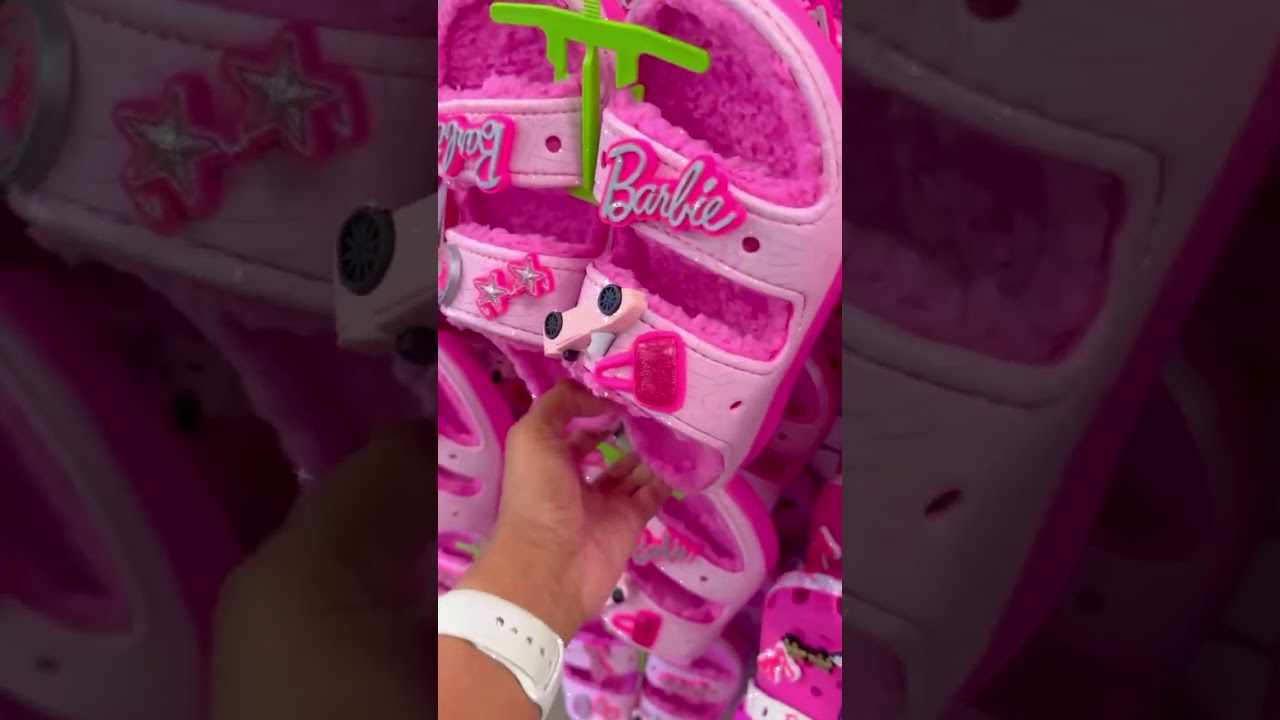 New Barbie crocs are here! 💕💗 #barbie #crocs #pinkaesthetic #barbiegirl
