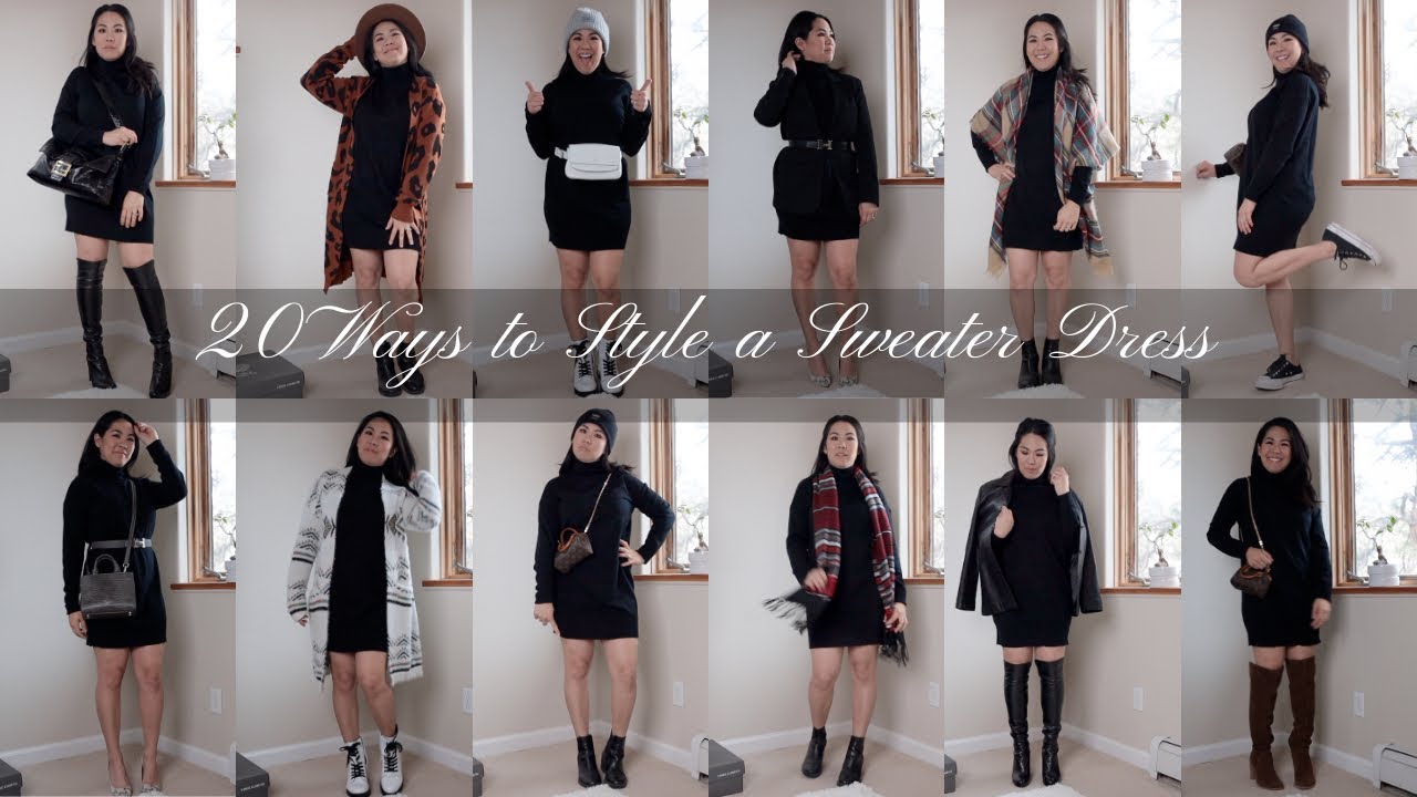 20 Ways to Style a Sweater Dress! | Lily Silk