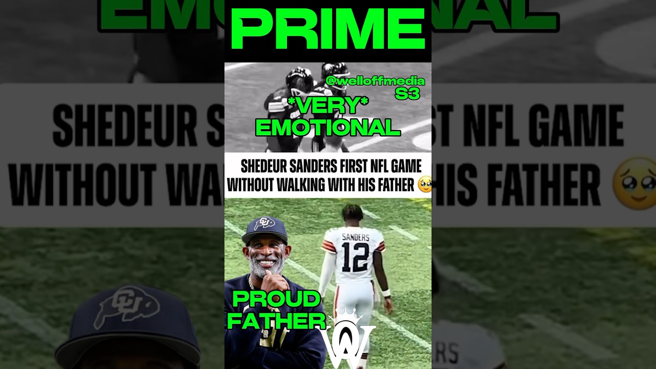 SHEDEUR/ DEION SANDERS EMOTIONALNFL WALK ALONE #nfl #espn #deionsanders #coloradofootball #nflnews