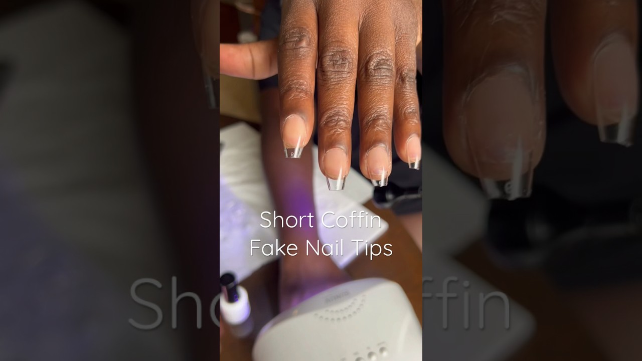 Short Coffin Fake Nail Tips by Una Gella #amazonassociate