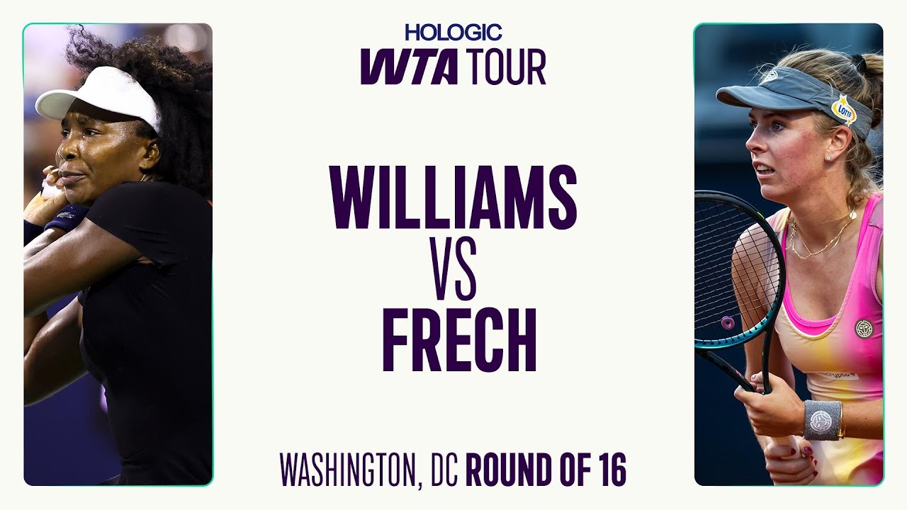 Venus Williams vs. Magdalena Frech | 2025 Washington Round of 16 | WTA Match Highlights