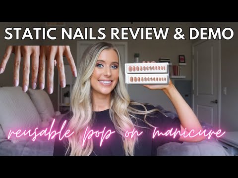Static Nails Reusable Pop On Manicure Review | Static Nails Round Application | Coupon Promo Code