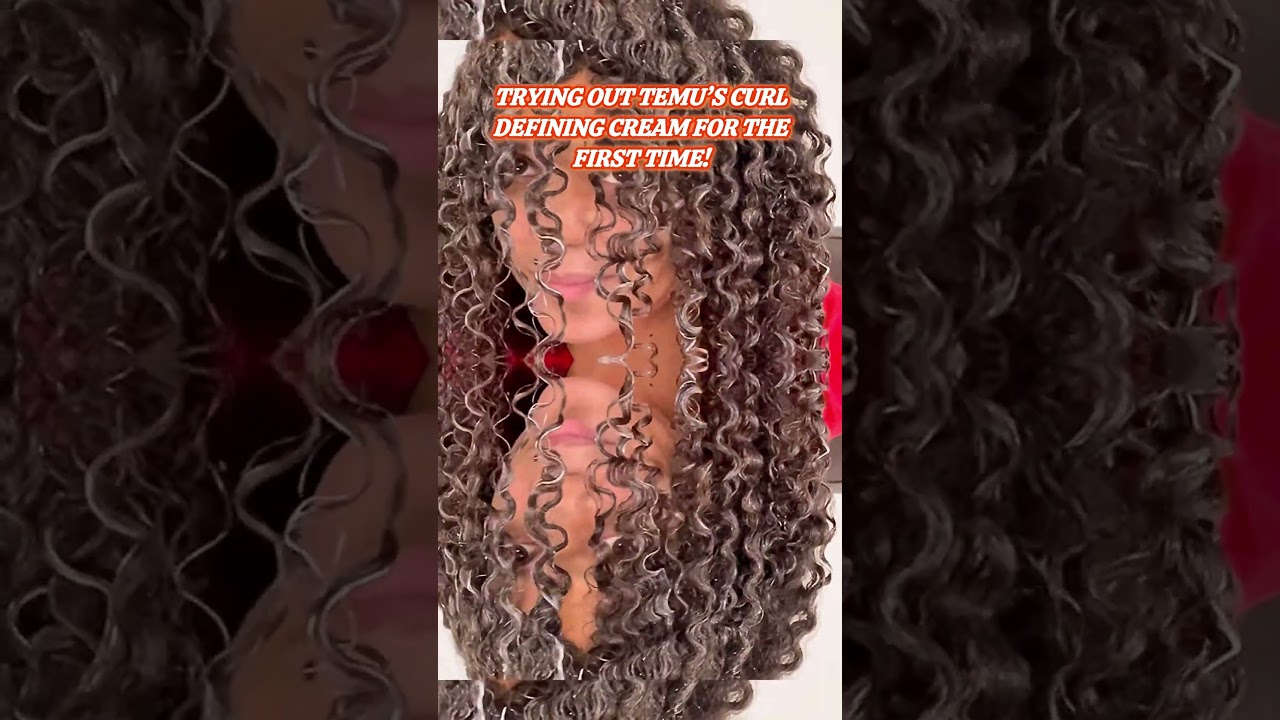 Gel or Cream? | Trying out Temu Curl Defining Cream - for the 1st time | Easy curly hair routine