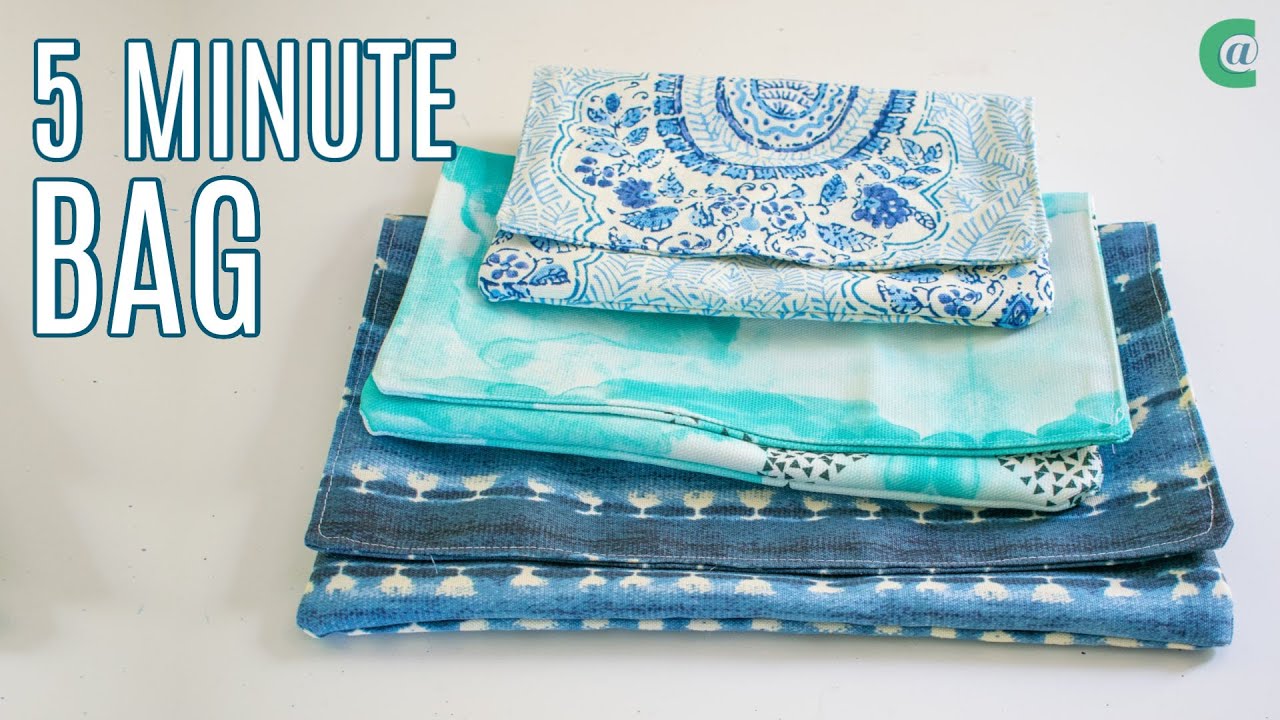 How to Sew a Simple Fabric Clutch Bag