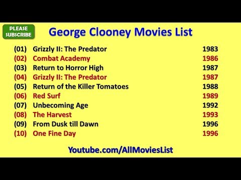 George Clooney Movies List