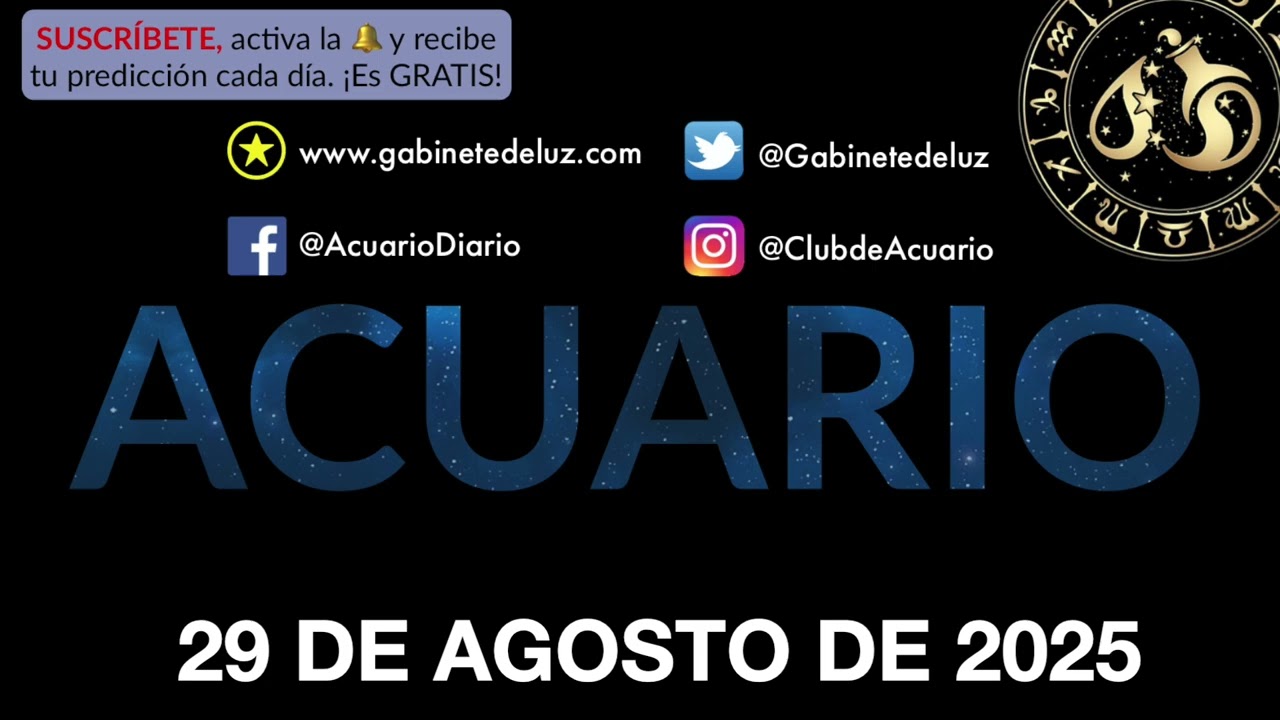 Horóscopo Diario - Acuario - 29 de Agosto de 2025.