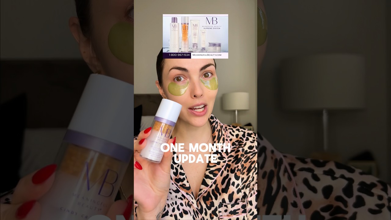 Meaningful Beauty ONE MONTH UPDATE 👀 #skincare #skincaretips #beautyreviews