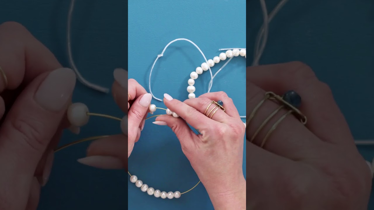 Make a Modern Pearl Choker!
