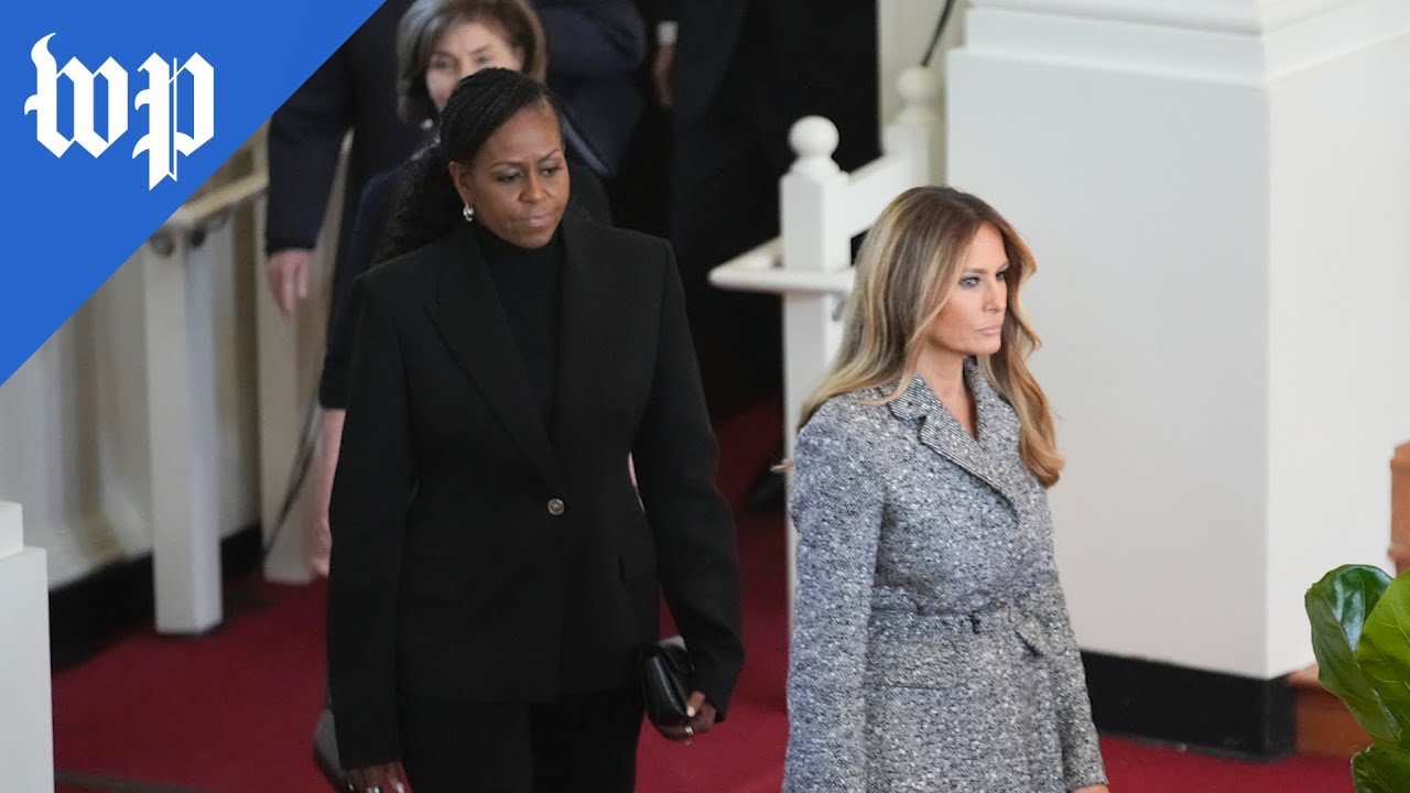 Melania Trump joins first ladies at Rosalynn Carter memorial