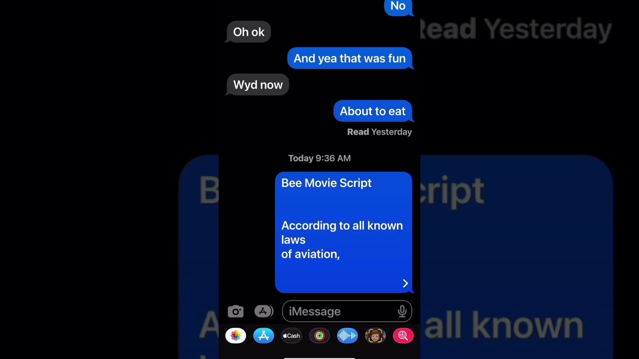 Send the whole bee movie script to your friend #reaction #foryou #fyp #shorts #viral #trend #meme