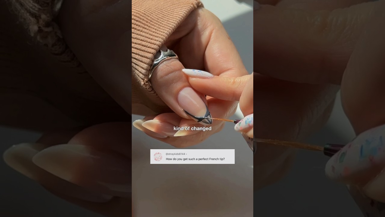it’s giving ✨flawless✨ 🤭💅🏻 no-fail French tip #nailart #nails #nailtutorial #diynails