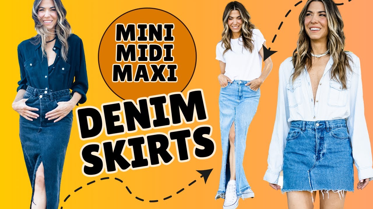 All in One DENIM SKIRT Tutorial (Jeans into Skirt!)| DIY w/ Orly Shani