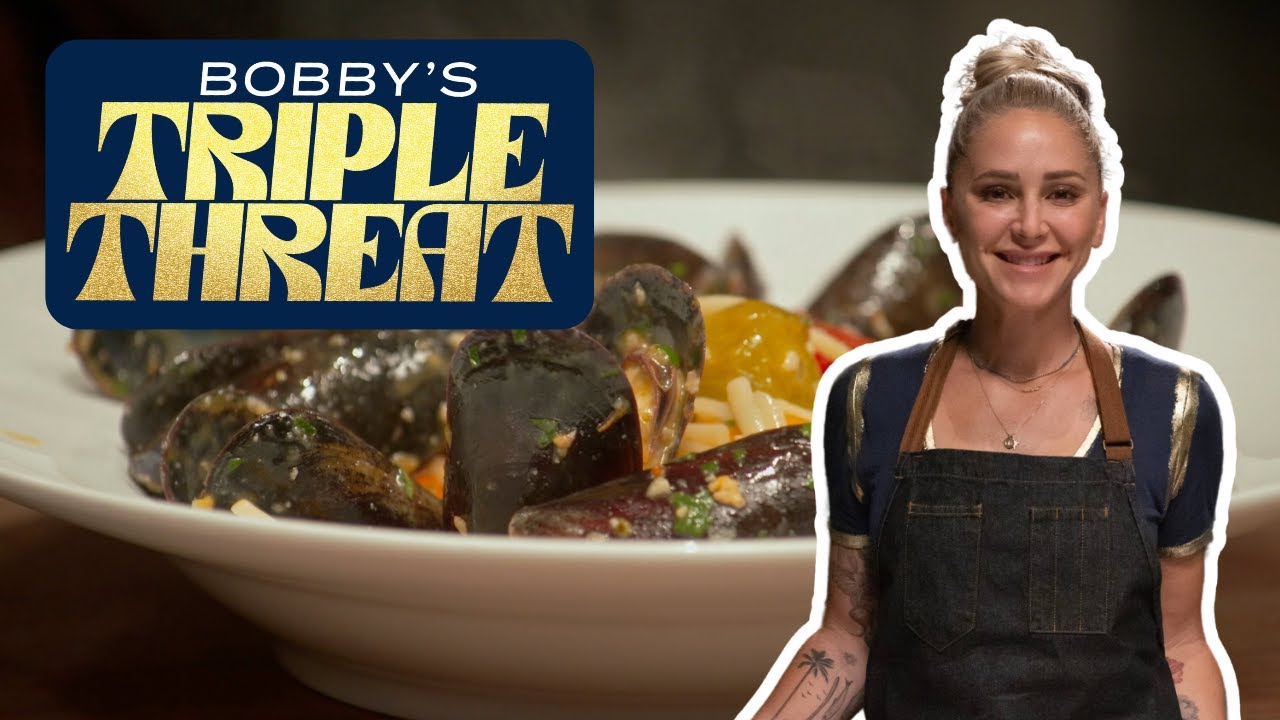 Brooke Williamson's Linguine with Mussels | Bobby's Triple Threat | Food Network