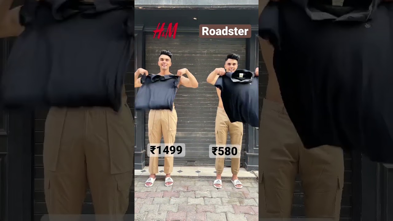 H&m vs Roadster #roadster #hnmhaul #dailyshorts #outfitideas #comparison #styling #brand #styles