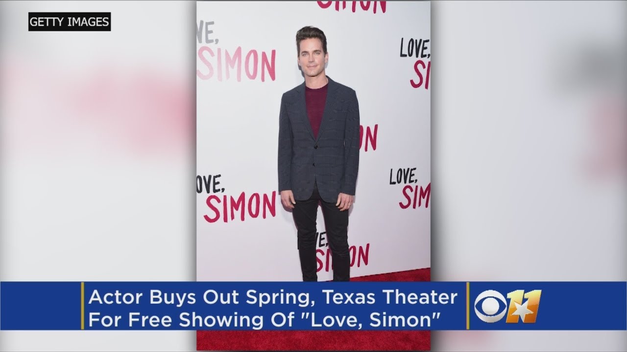 Matt Bomer Buys Out Texas Theater For "Love, Simon" Screening