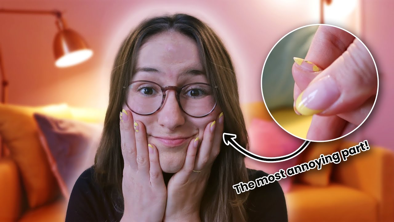 I tried the viral TikTok nails | Glamnetic Nails Review & Wear Test