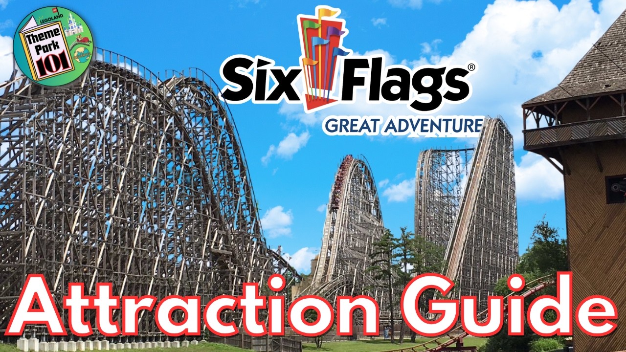 Six Flags Great Adventure RIDES & ATTRACTIONS - 2025 - Jackson, New Jersey