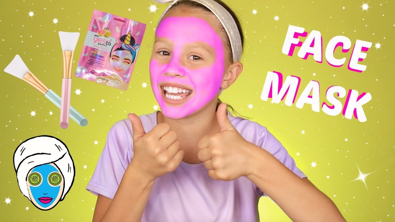Colorful Face Mask Skincare Fun For Kids!