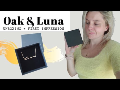OAK AND LUNA UNBOXING | PERSONALIZED NAME NECKLACE