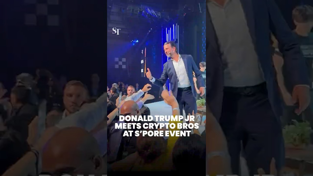 Donald Trump Jr in Singapore for crypto convention