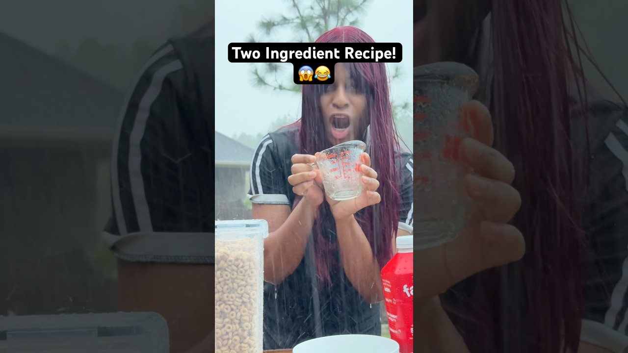 Two Ingredient Recipe! 😱😂 #shorts #foodhacks