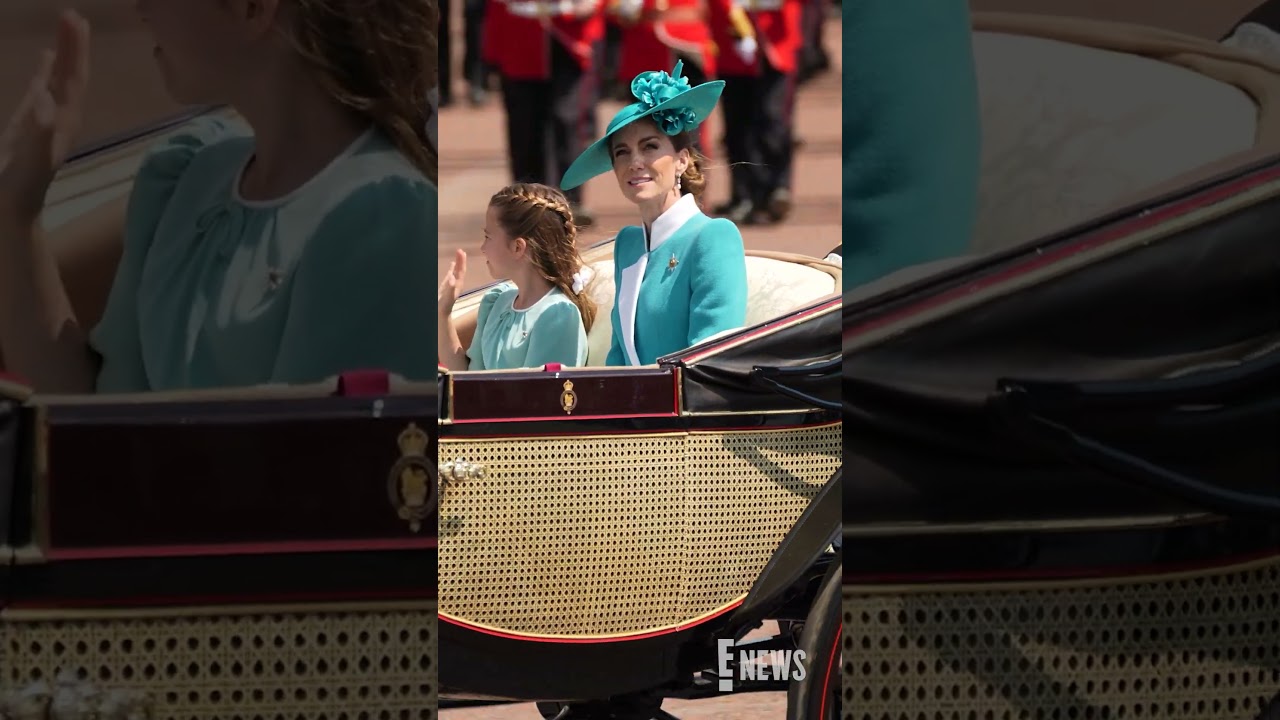 Kate Middleton and Princess Charlotte at Trooping The Colour