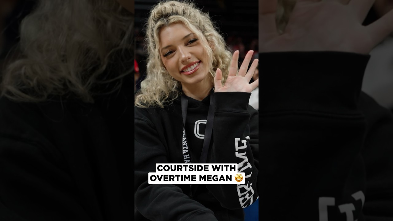 Had another special guest courtside on Friday night 🤩 @Overtime #megan #hawks #nba